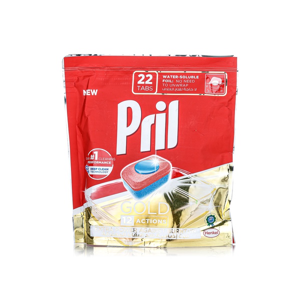 Pril Gold 12 Action Dishwasher Tablets 22s