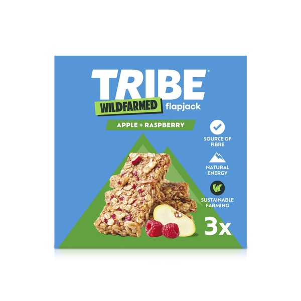 Tribe Wildfarmed Flapjack Apple & Raspberry 3x50g