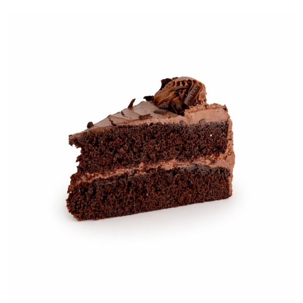 Sliced Frozen Chocolate Brownie Cake