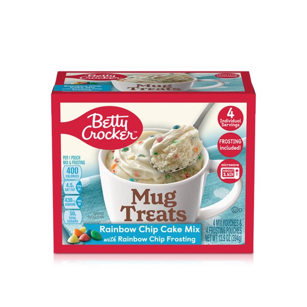 Betty Crocker Mug Treats Rainbow Chip Cake 394g - Spinneys UAE