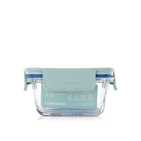 Lock & Lock Glass Clear Rectangle Mint 160ml