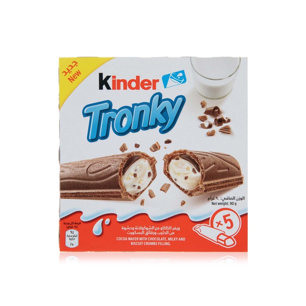 اشتري Kinder tronky milk and hazelnut cream 5 pack 90g في الامارات
