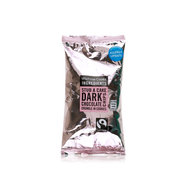 اشتري Waitrose Cooks Ingredients dark chocolate chips 100g في الامارات
