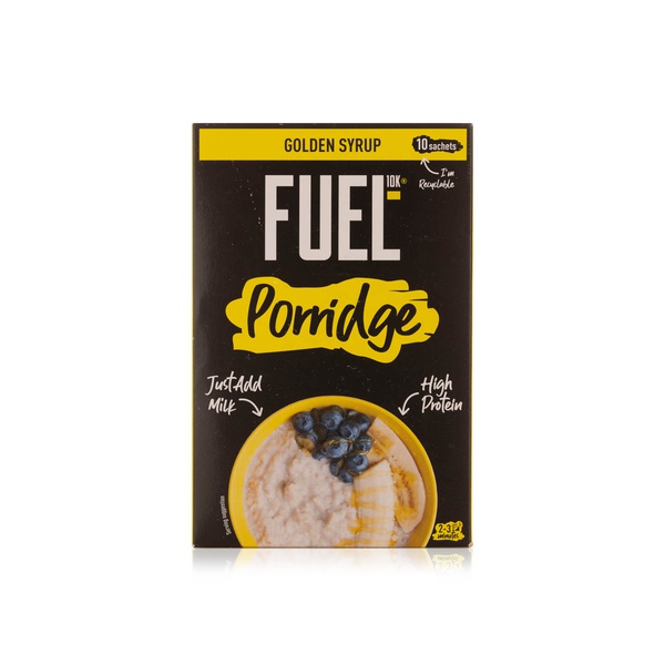 Buy FUEL10K golden syrup porridge sachets 10 pack 360g in UAE