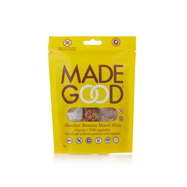 Buy Made Good chocolate banana mini muesli 100g in UAE