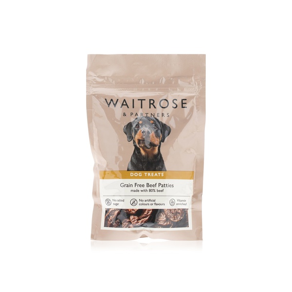 Waitrose Grain Free Beef Patties 70g