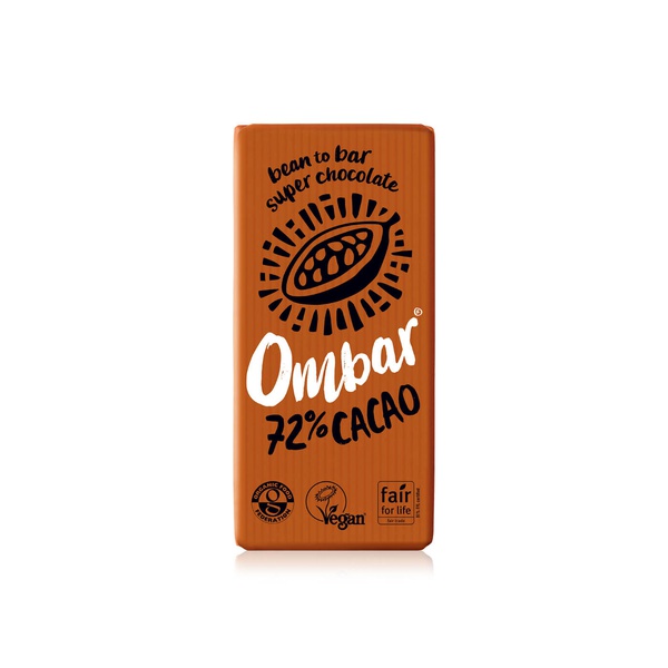 Ombar Vegan 72% Cacao Chocolate Bar 70g