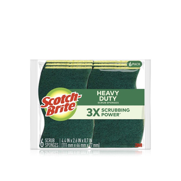 Scotch Brite Heavy Duty Scrub Sponge 6pk