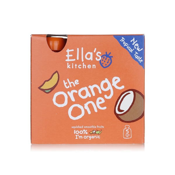 Buy Ellas Kitchen organic The Orange One 6+ months 5x 90g in UAE