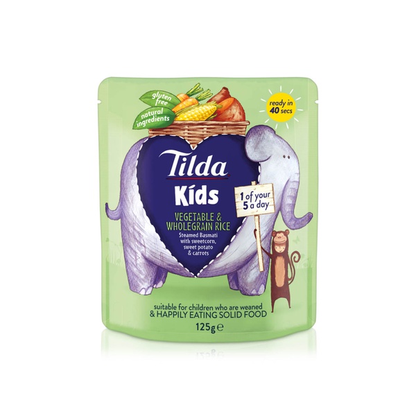 Tilda Kids Vegetable and Wholegrain Rice 125g price in UAE | Spinneys ...