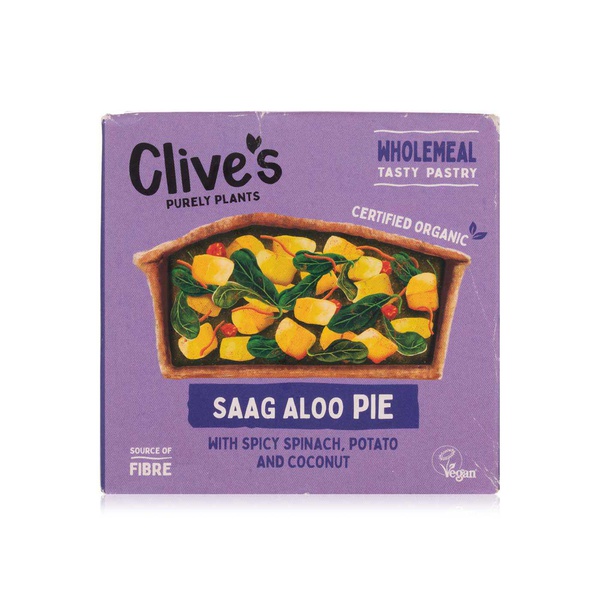 Clive's Frozen Saag Aloo Pie 235G