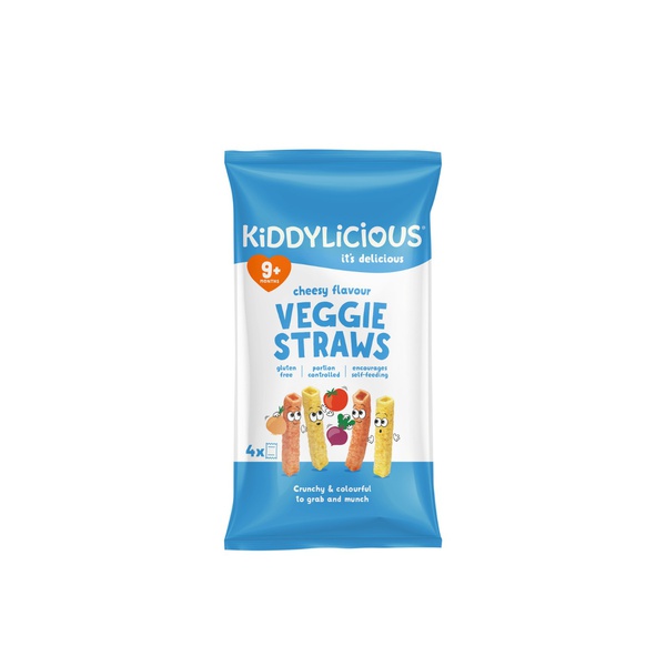 Kiddylicious Cheesy Straws 9+ Months 12g x 4