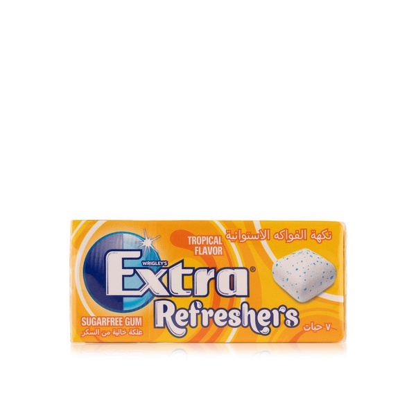 Wrigley's Extra Refreshers Tropical Flavour Sugarfree Chewing Gum 15g