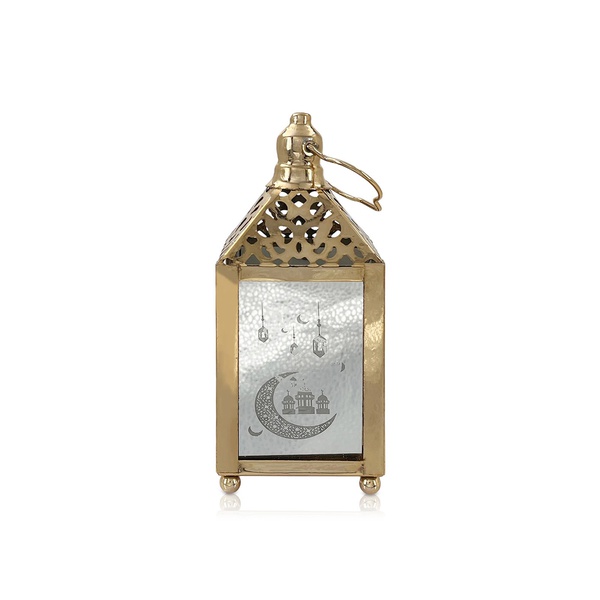 Party Magic Eid Metal Lantern with Lights 7x7x15cm