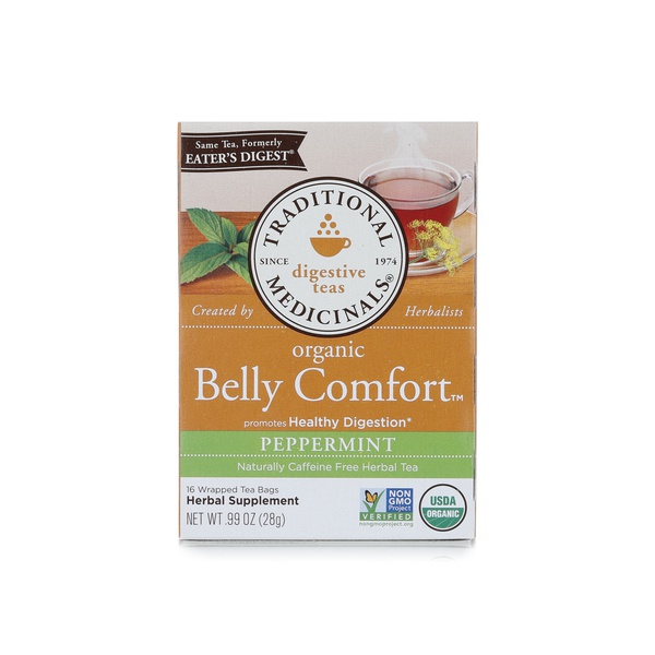 اشتري Traditional Medicinals organic belly comfort with peppermint 16s 28g في الامارات