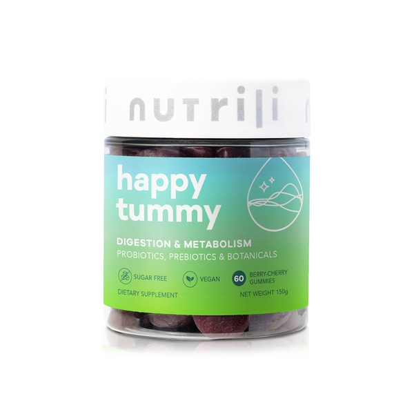 Nutrili Happy Tummy Probiotics Gummies For Digestion x 60