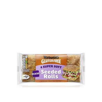 Warburtons Gluten-Free Super Soft Seeded Rolls x 4 232g