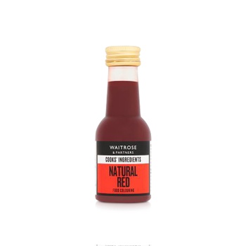Waitrose Natural Red Food Colouring 38ml