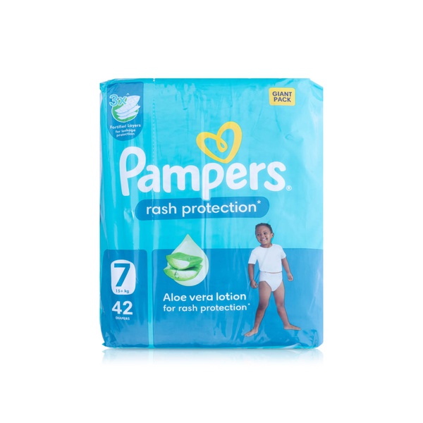 Pampers Rash Protection Taped Nappies S7 x 42