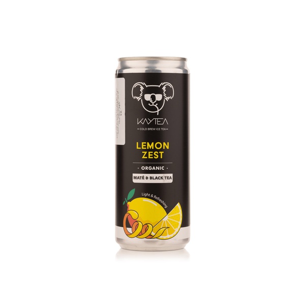 Buy Kaytea organic lemon zest black ice tea 330ml in UAE