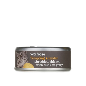Waitrose Tempting and Tender Chicken and Duck in Gravy 80g