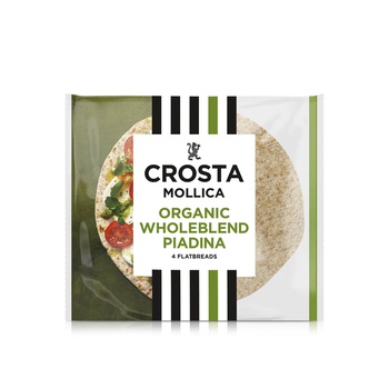 Crosta & Mollica Organic Piadina Wholeblend Flatbreads x 4