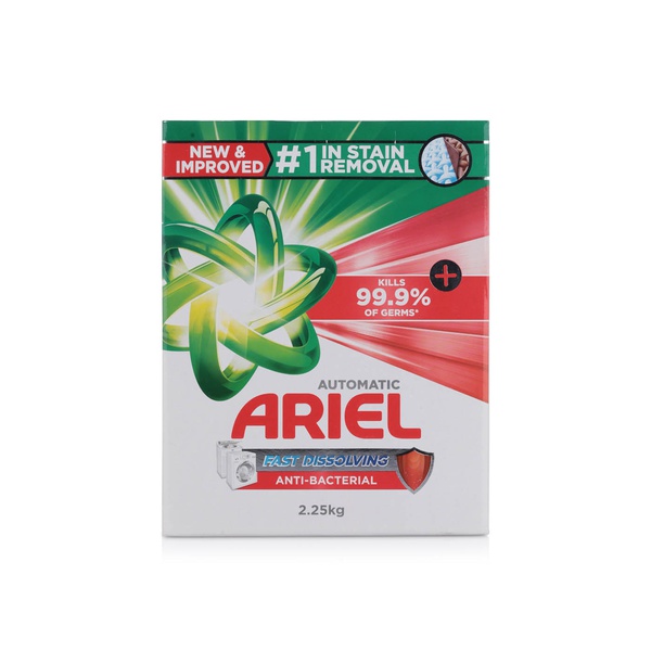 Buy Ariel anti-bacterial laundry powder 2.25kg in UAE