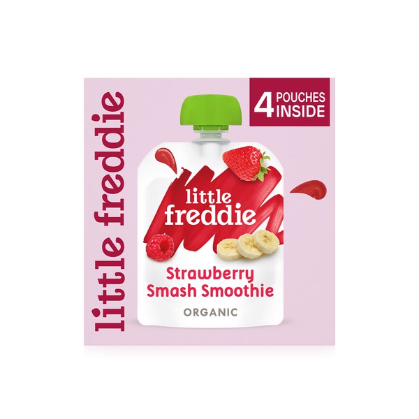 اشتري Little Freddie strawberry smash smoothie 4x90g في الامارات