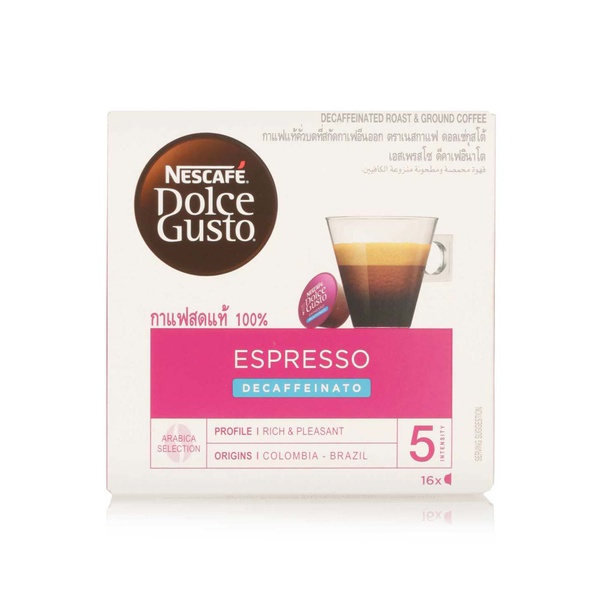 اشتري Nescafe Dolce Gusto espresso decaffeinato 16 x 96g في الامارات