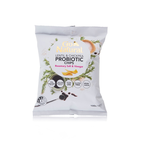 Go Natural Lentil & Chickpea Chips Rosemary Salt & Vinegar 100g