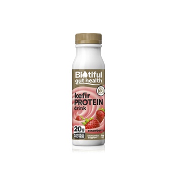 Biotiful gut health kerfir protein drink strawberry 330ml