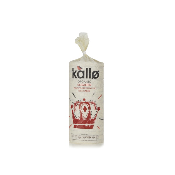 Kallo Organic Unsalted Rice Cakes 130g