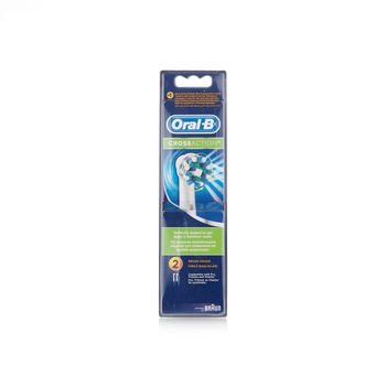 Oral-B Toothbrush Replacement Headpiece Cross Action 2 Pcs
