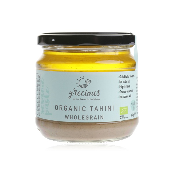 Buy Grecious organic wholegrain tahini 350g in UAE