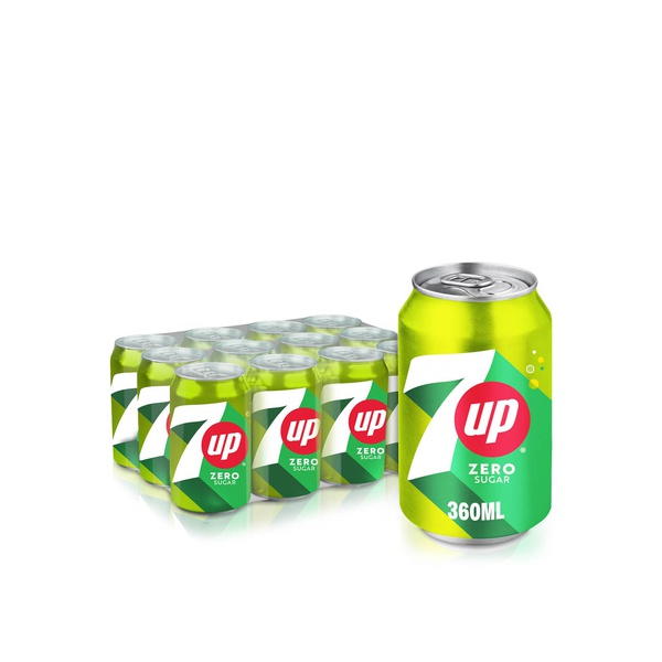 7Up Zero Sugar Drink 360ml x 12