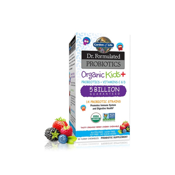 Garden of Life Dr Formulated Probiotics Organic Kids+ Chewables x 30