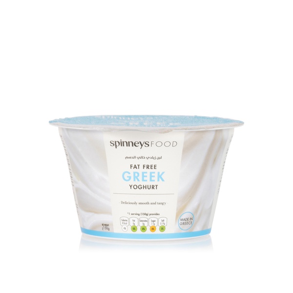 Buy Spinneysfood Fat Free Greek Yoghurt 150g in UAE