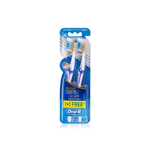 Buy Oral-B pro-expert proflex toothbrush 38 soft 1+1 pack in UAE