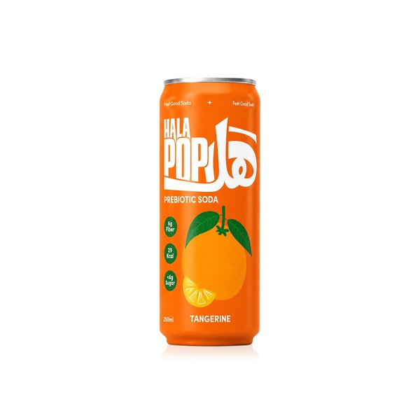 Halapop Tangerine Prebiotic Soda 250ml