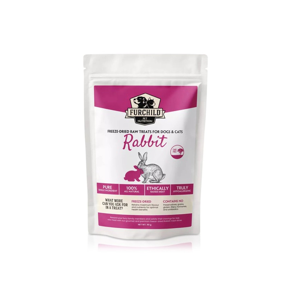 Furchild Cage Free Rabbit Treats for Dogs & Cats 50g