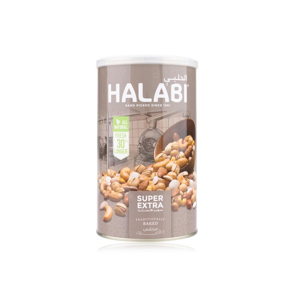 اشتري Halabi super extra mixed nuts can 400g في الامارات