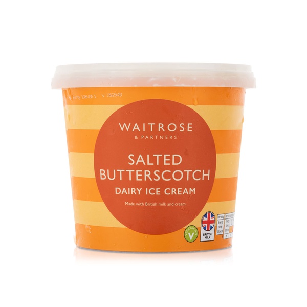 Waitrose Salted Butterscotch Dairy Ice Cream 1L