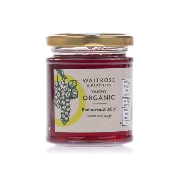 Waitrose Duchy Organic Redcurrant Jelly 220g Spinneys UAE