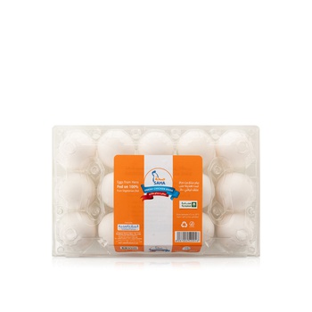 Saha White Eggs Large x 15