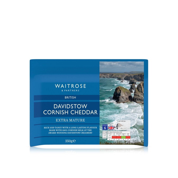 Waitrose Davidstow Cornish Cheddar Extra Mature Strength 6 350g