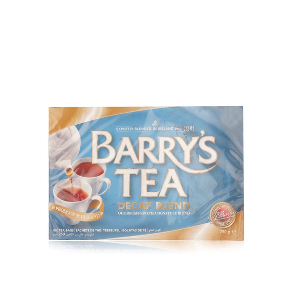 Buy Barrys Tea decaffeinated tea bags 250g in UAE