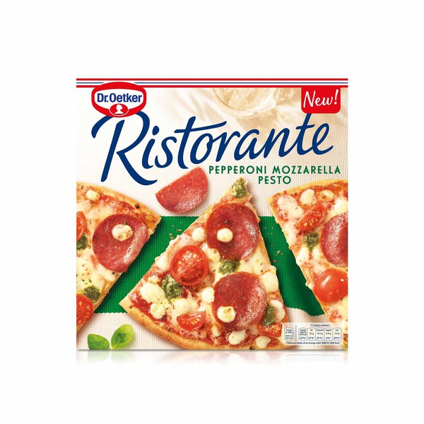 Dr Oetker Ristorante Pepperoni Mozzarella and Pesto Pizza 365g