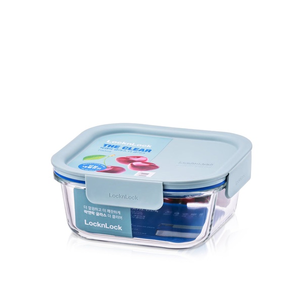 Lock & Lock Glass Clear Square Mint 750ml