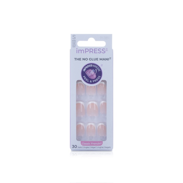 Kiss Impress Classic French 30 Small False Nails