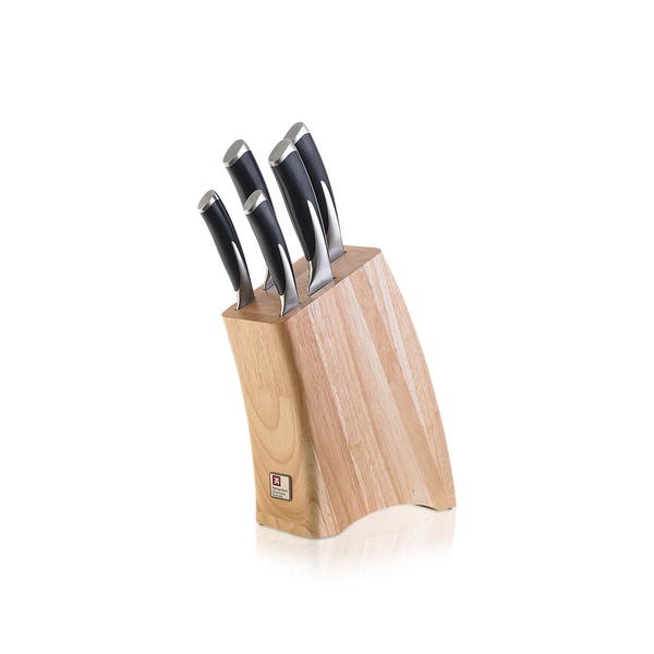 Richardson Sheffield Kyu 5 Piece Knife Block Wood